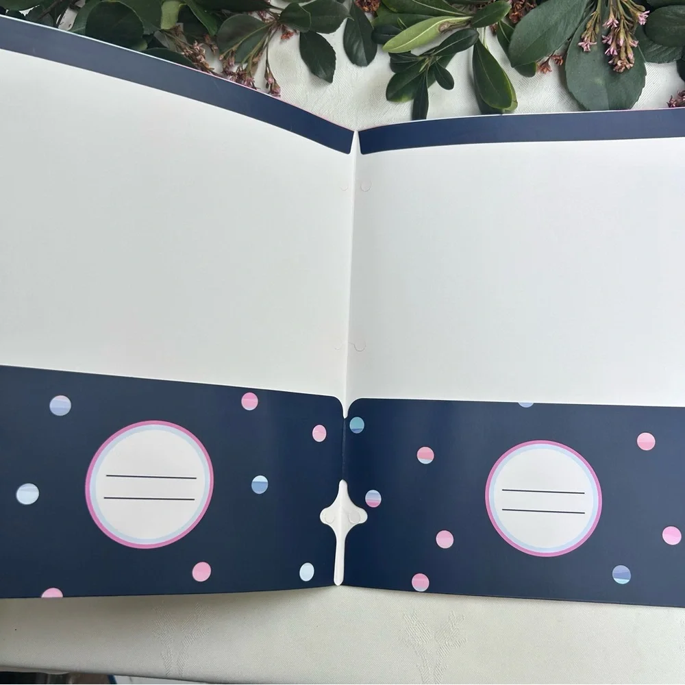 Colorful Floral School Supply Bundle Pocket Folders & Notebook- Back To School
